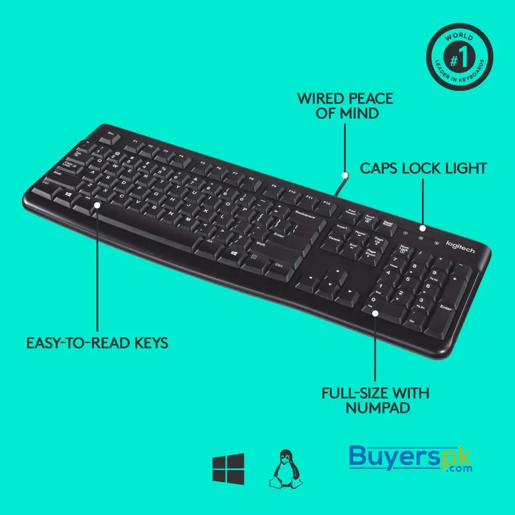 Logitech K120 Wired Keyboard - Price in Pakistan Logitech K120 Wired Keyboard - Price in Pakistan